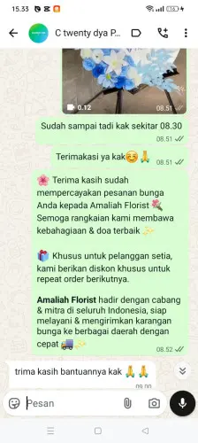Testimonial Standing Flower ponorogo