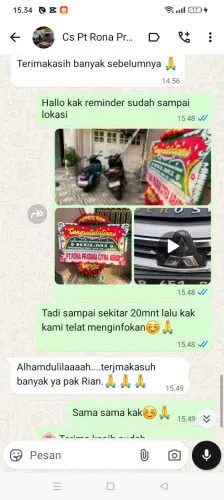 Testimonial Papan Bunga ponorogo